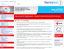 Tablet Screenshot of electratest.com